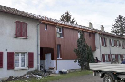 Extension de deux maisons mitoyennes