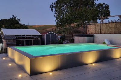 Construction d’une piscine et réaménagement d’un jardin