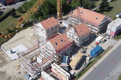 Construction d’un immeuble collectif, 3 villas jumelées et 2 villas individuelles